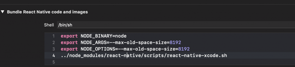 react-native heap limit allocation failed error